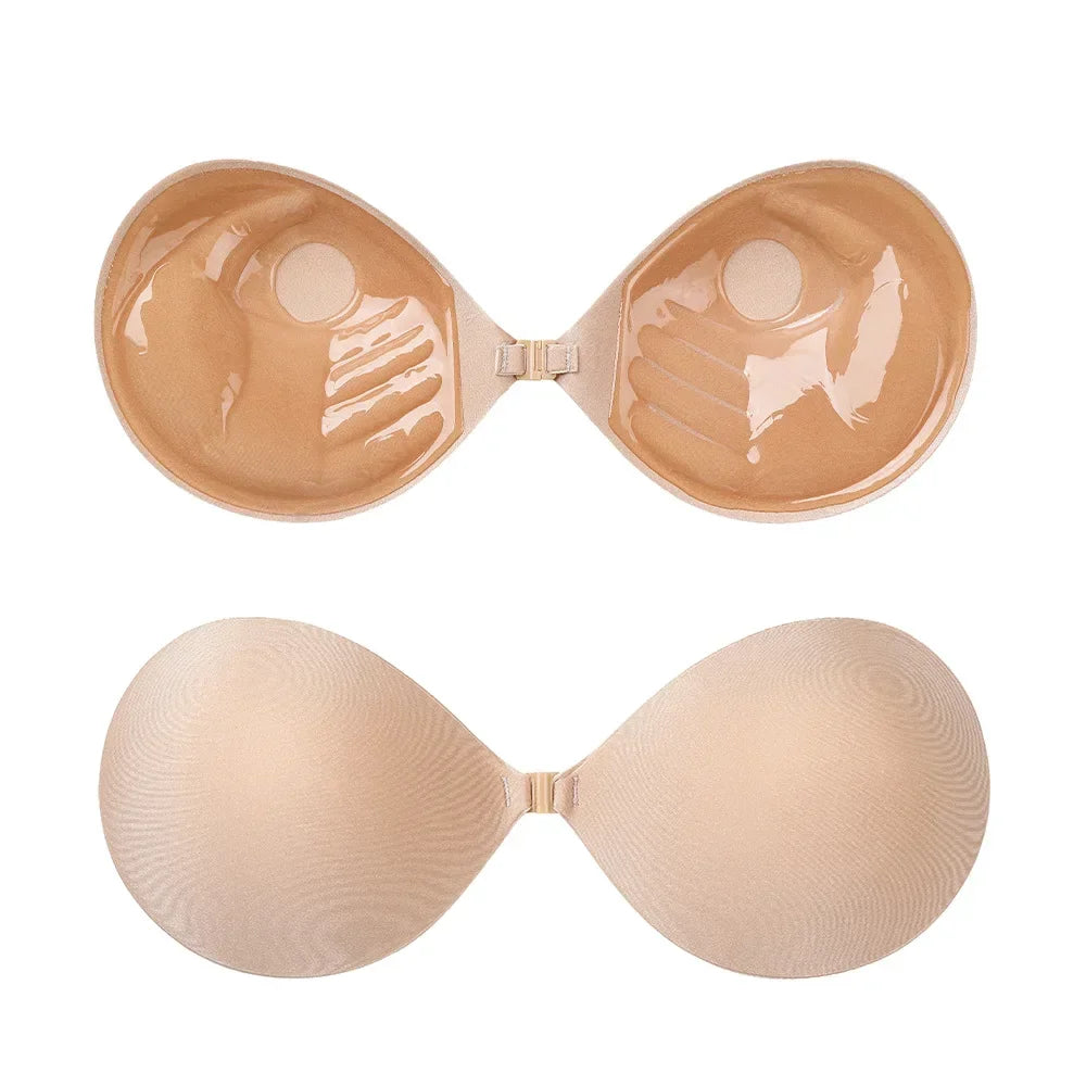 Silicone Bra Invisible Push Up Sexy Strapless Bra Stealth Adhesive Backless Breast Enhancer For Women Sticky Wedding Bikini Bras
