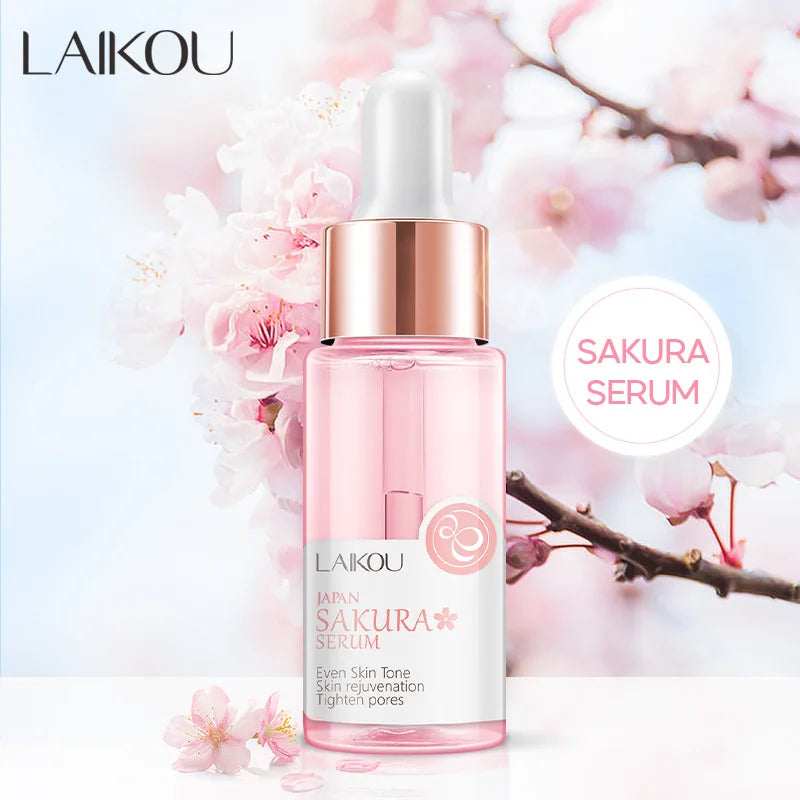 LAIKOU Sakura  Face Essence  Anti Wrinkle  Serum Shrink Pores Anti-Aging Moisturizing Dry Skin Care 17ml