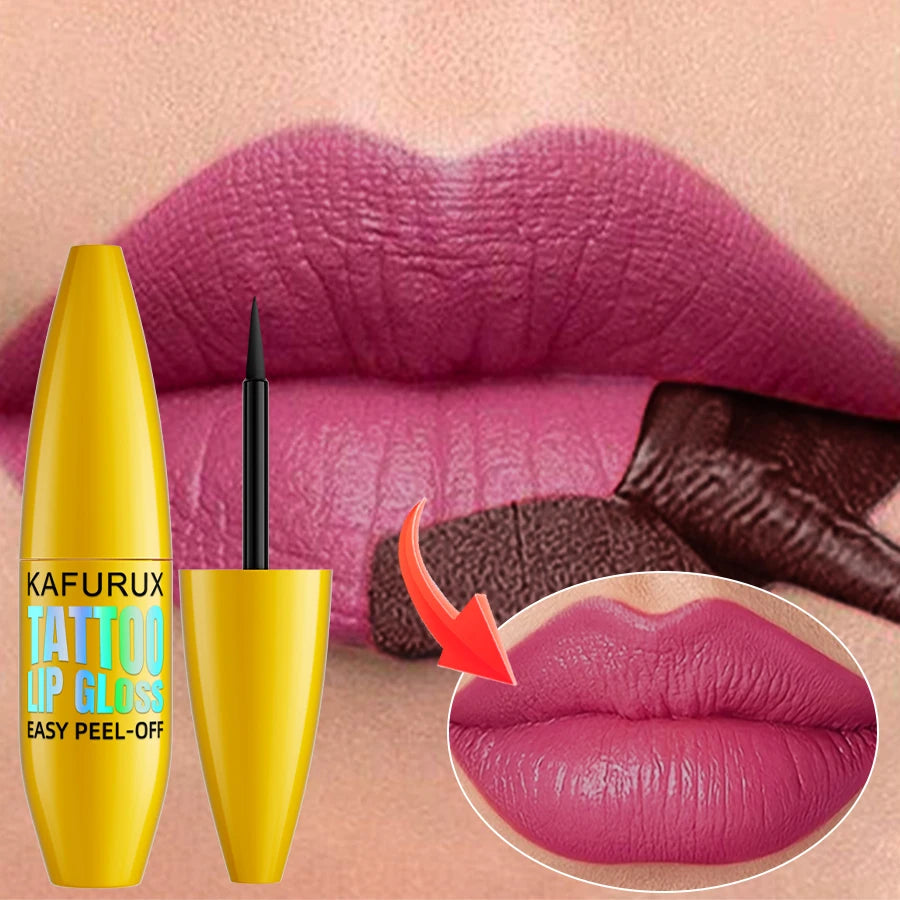 7 Colors Long Lasting Lip Inks Korean Matte Lip Tint Peel Off for Lips Stick Pink Red Makrup for Women Cosmetic Gifts Lip Stain