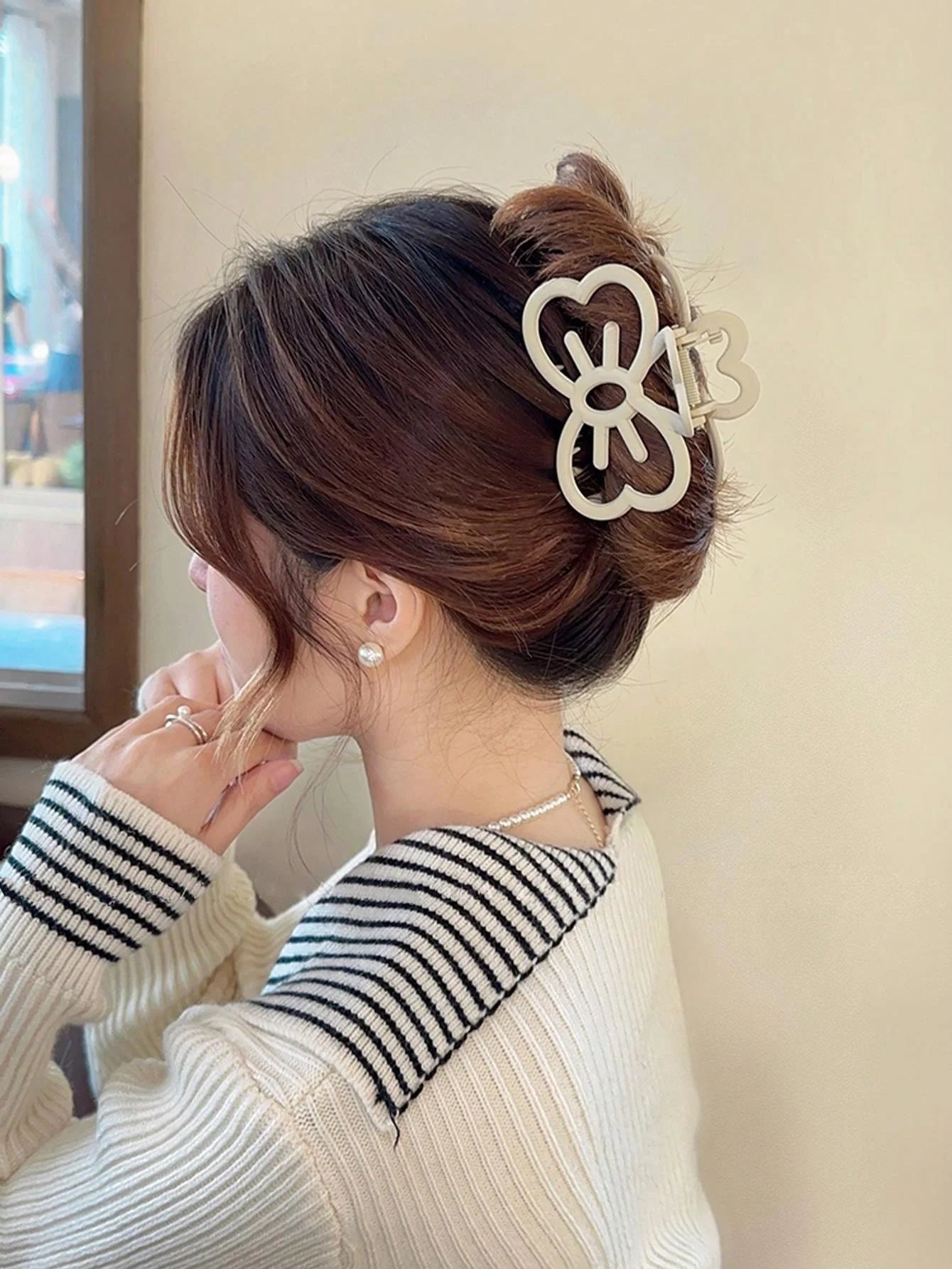 New Candy Color Cat Bow Hair Clip Plastic Claw Clip Fashion Crab Hair Clip For Girls Sweet Hair Claw Women Hair Accessories