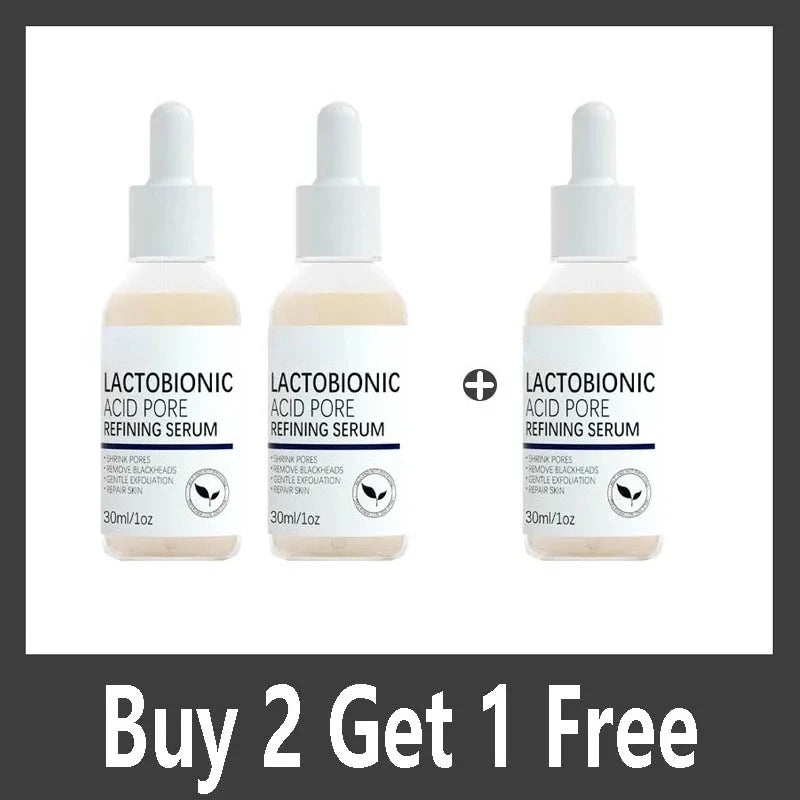 Lactobionic Acid Shrink Pores Facial Serum Fade Fine Lines Firming Nourish Essence Face Serum Moisturizing Brightning Skin Care