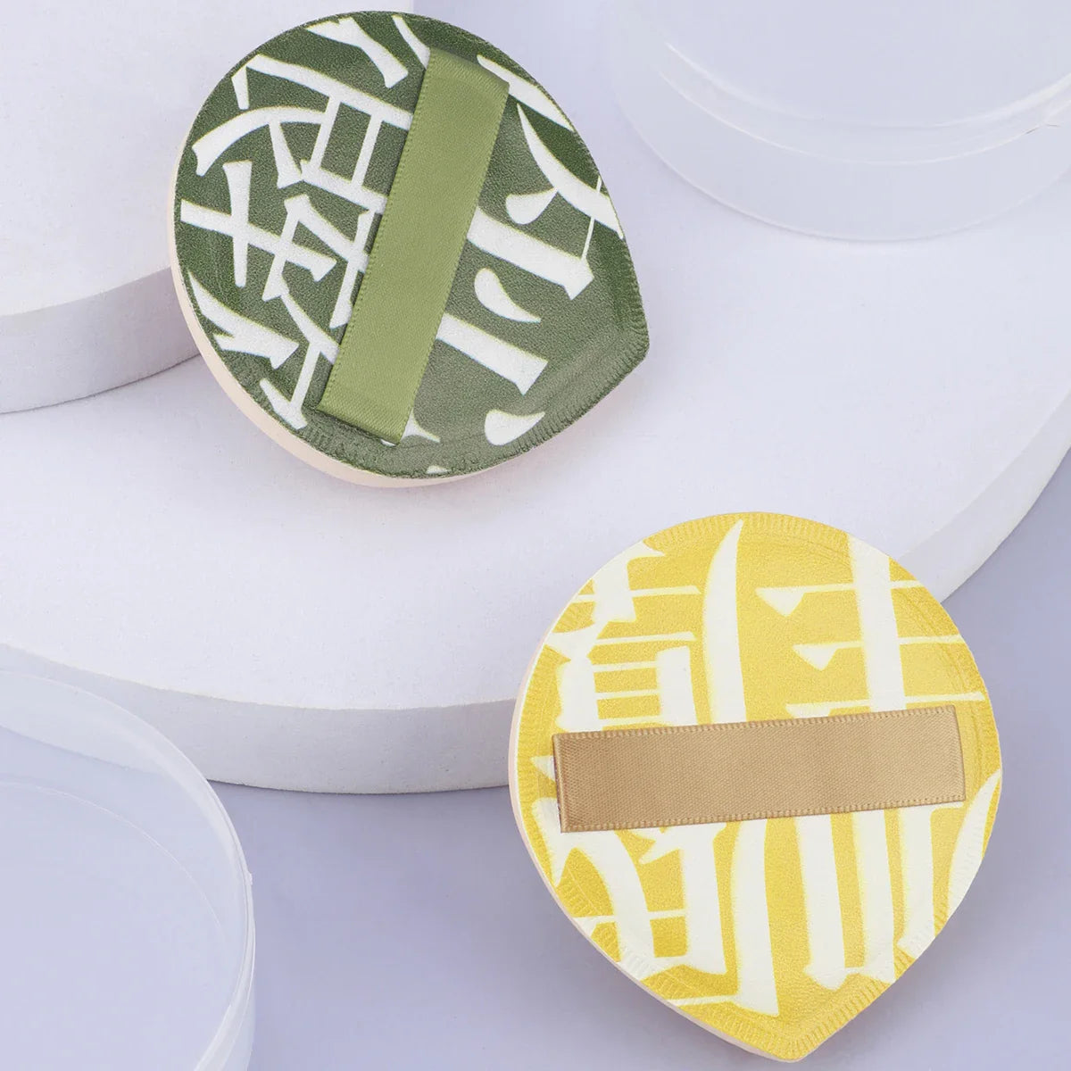 1 pcs Air Cushion Cosmetic Puff Set With Storage Box Makeup Cotton Candy Sponge Soft Leather Clip Wet Dry Use Makeup Tools