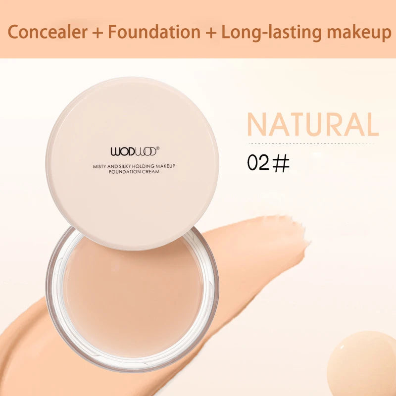 Mousse Foundation Cream Cushion Compact Moisturizing lasting Waterproofing Concealer High Coverage Foundation Korean Makeup Base
