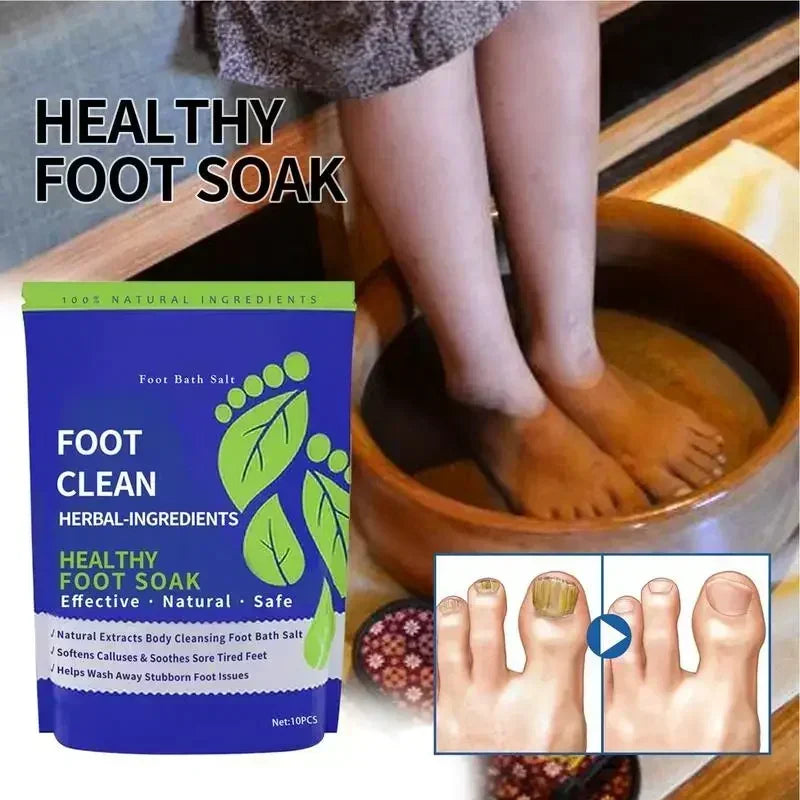 Foot Soaking Salts Pedicure Foot Softening Soak Pedicure Foot Soak Foots 10pcs Organic Foot Softening Capsule Shape Up Care