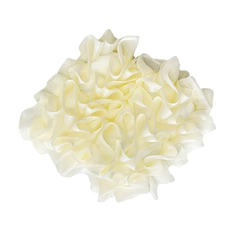 2-In-1 Bath Ball Towel Loofah With Drawstring Closure For Soap Soft Exfoliating Mesh Shower Sponge Skin Care Bathing Tool