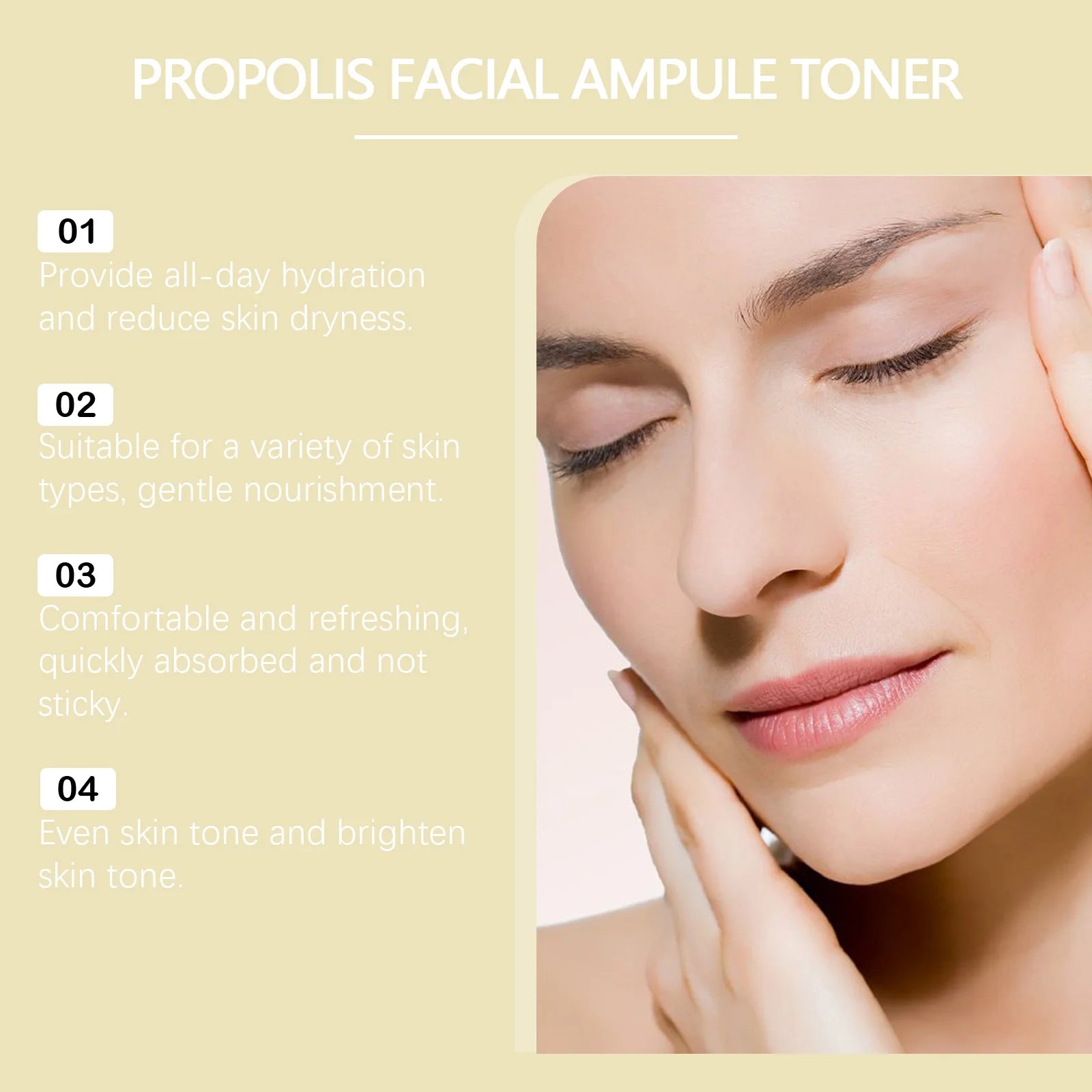 Hoygi Honey Ceramide Toner Hydration Boost Skin Barrier Repair Soothing Fast Absorbing Non-Sticky All Skin Types