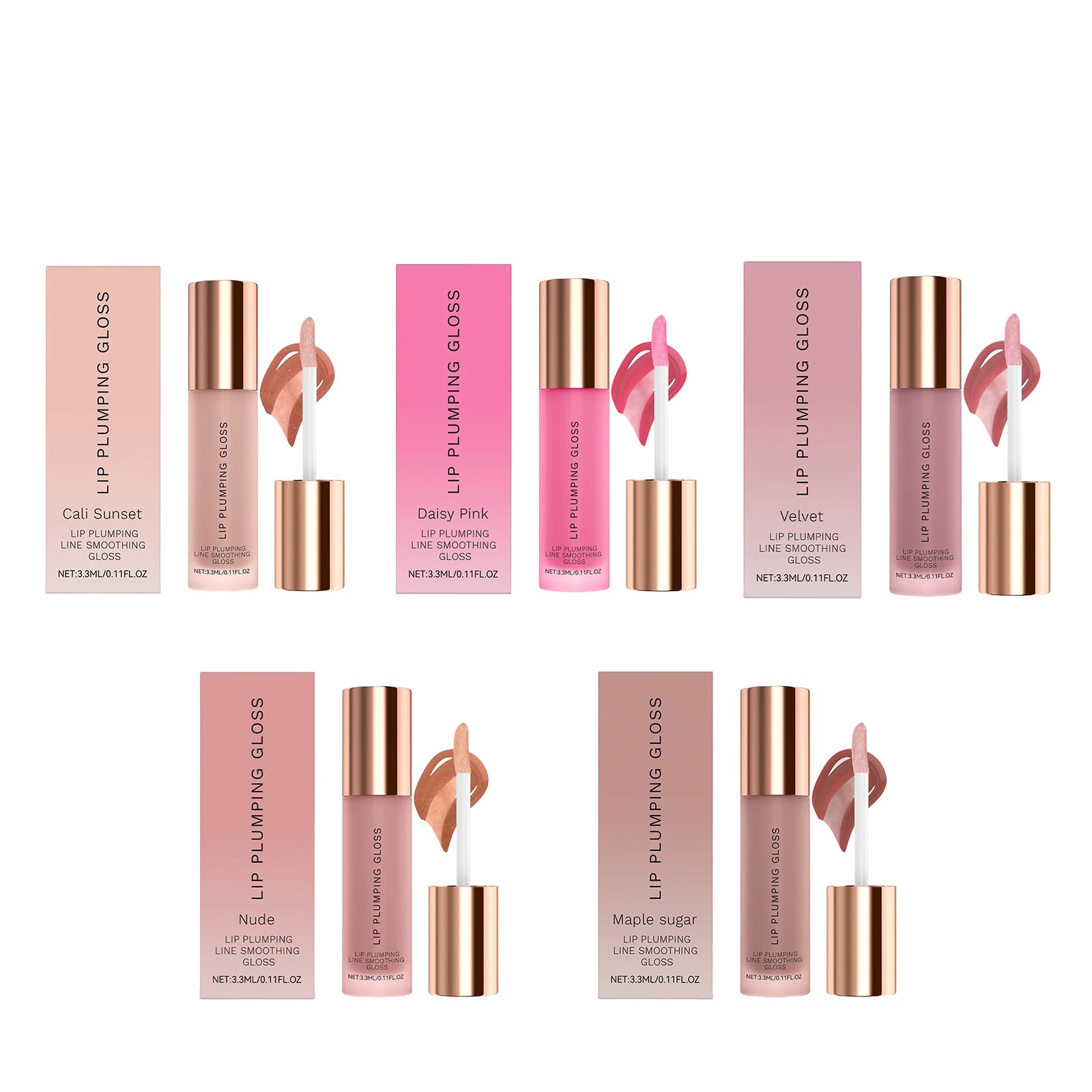 Hydrating High Shine Plumping Lip Gloss - Crystal Oil Clear Moisturizing Non-Sticky Liquid Lipstick for Long-Lasting Lip Care