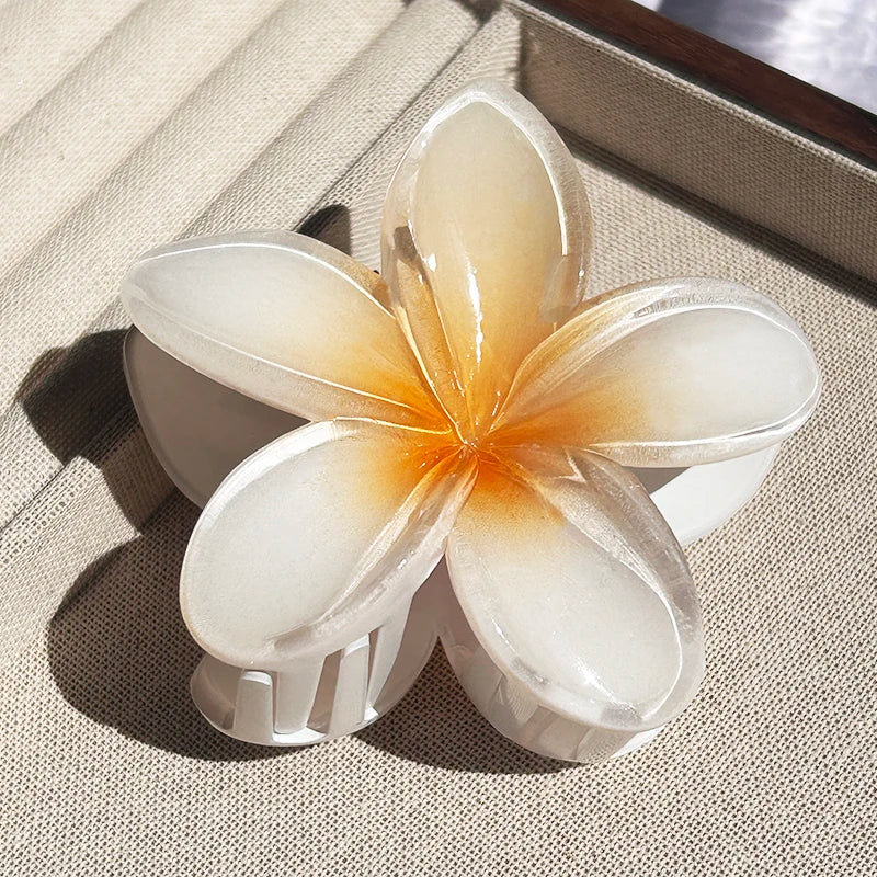1/2/3 Pcs Hawaiian Gradient Flower Hair Claw Clip Women Fashion Large Hair Clip Girls Hairpin Barrettes Bohemia Hair Accessories