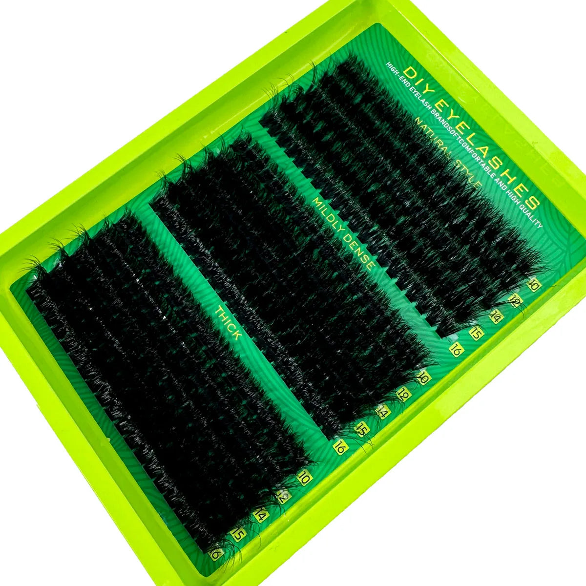 0.07mm DIY 5D Fluffy Lash Clusters 60D 80D 100D Thick Eyelash Clusters D Curl Wispy Individual Lashes 10-16mm Eyelash Extension