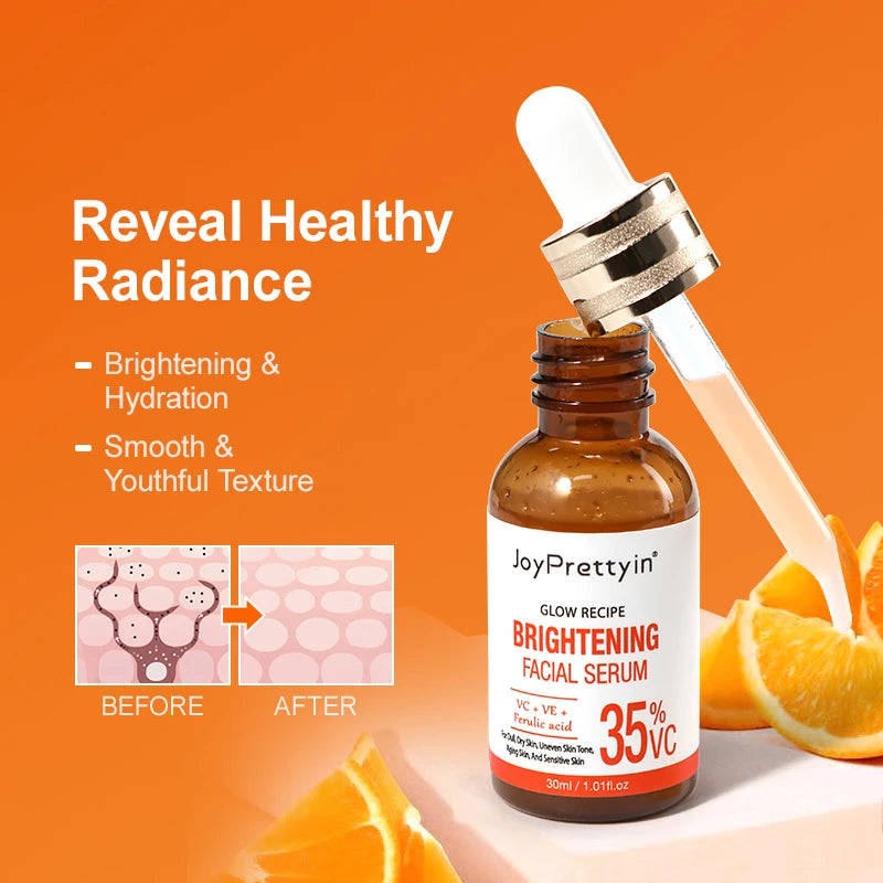 Vitamin C Whitening Facial Serum Hyaluronic Moisturizing Repair Anti-aging Repair Dull Face Essence Firming Skin Care Products