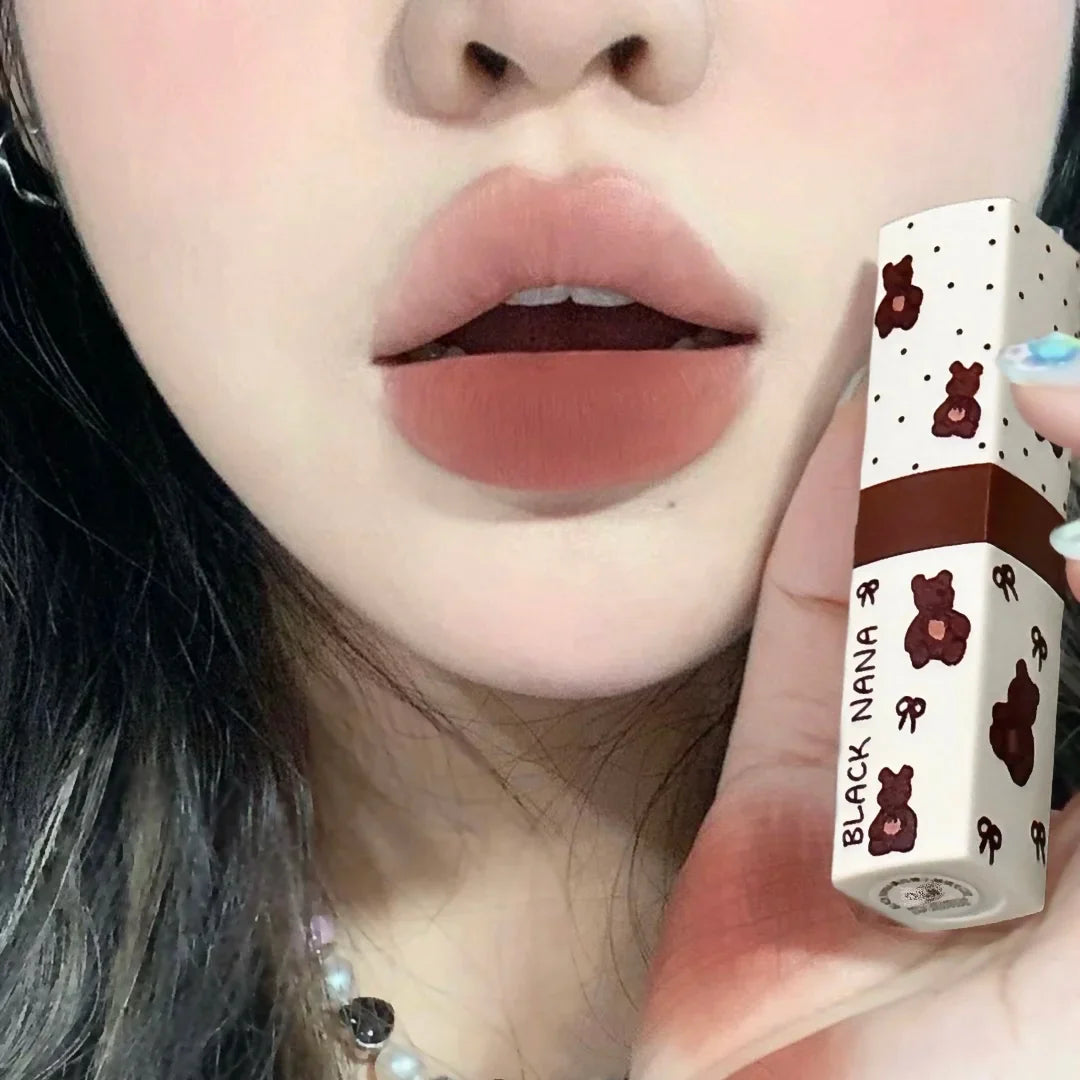 Matte Velvet Lipstick Cute Female Natural Lip Mud Student Party Waterproof and Long Lasting Lipgloss Beauty Makeup