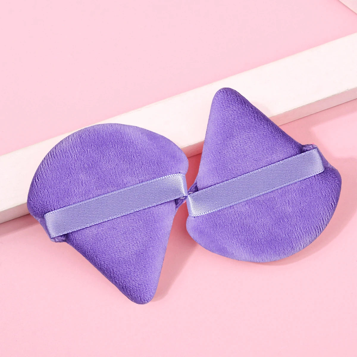 2Pcs/100Pcs  Triangle Powder Puff For Loose Powder Liquid Cosmetic Soft Plush Powder Puff Makeup Foundation Puff Makeup Tool