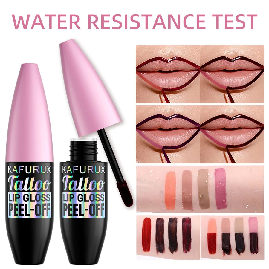 7 Color Waterproof Lip Liner Peel Off Lip Tint Long Lasting Matte Lip Gloss Red Pink Rose Contour Tear-off Lip Makeup Stian Cosm