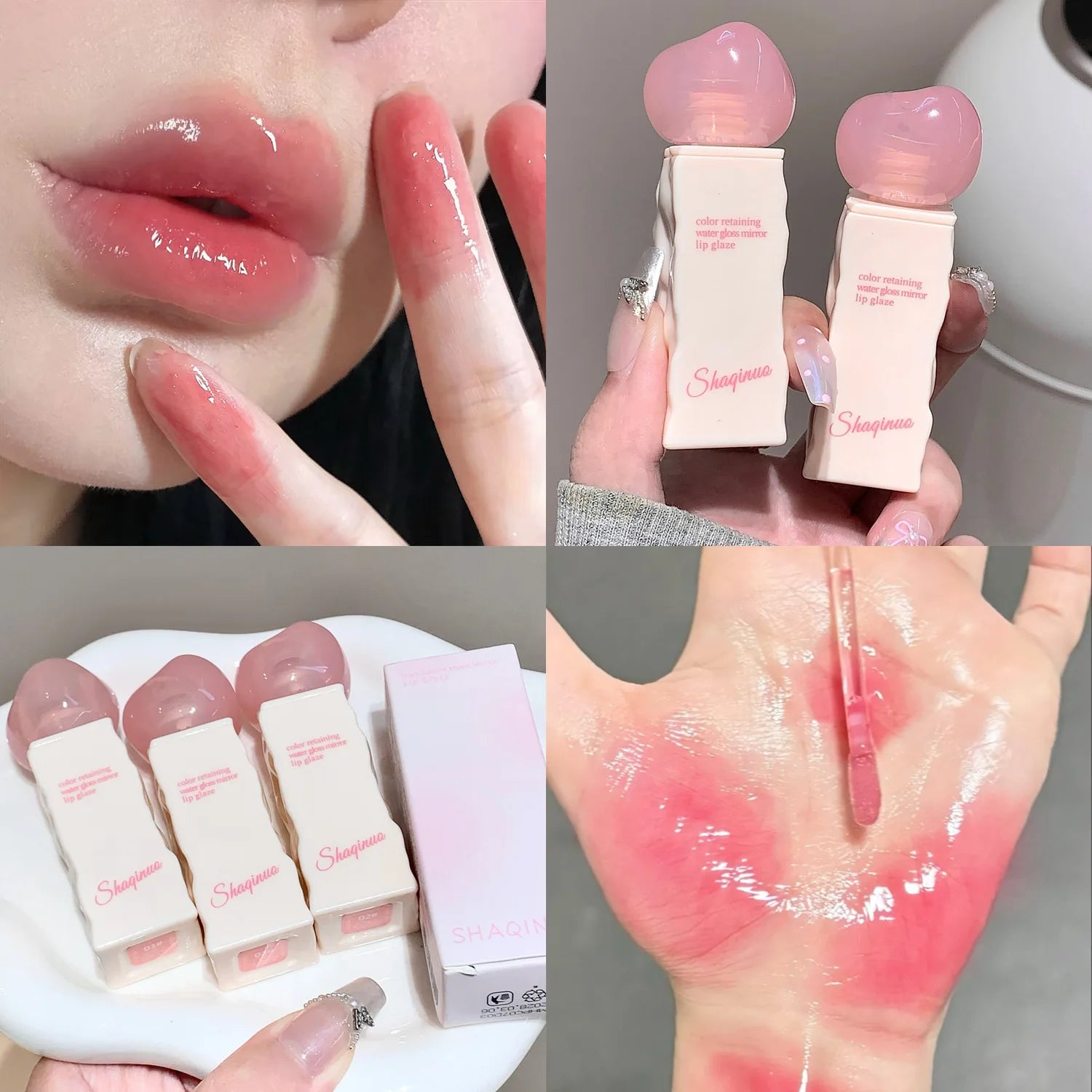 Clear Moisturizing Mirror Water Liquid Lipstick Lasting Hydrating Pink Lip Gloss Plumping Sexy Lip Tint Makeup Korean Cosmetics