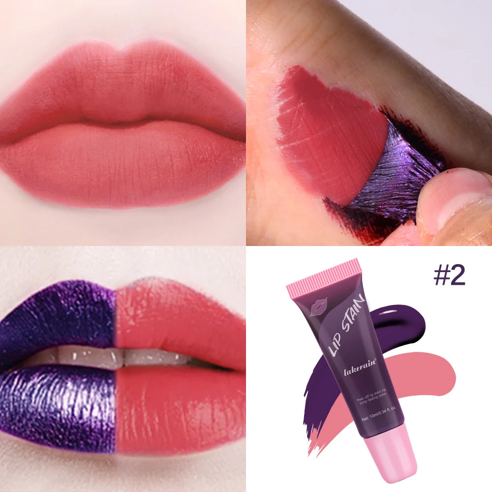 Peel Off Lip Stain Waterproof Resistant Lipsticks Cheap Lip Gloss Matte Tick for Lips Labios Inks Tattoos Makeup Ink Tint