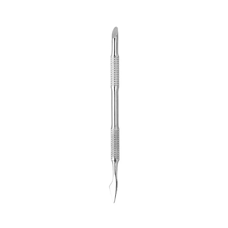 1pcs Stainless Steel Cuticle Pusher Dual Sided Shaped Double Ended Ingrown Toenail Lifter Remover Trimmer Nail Art Care Tools