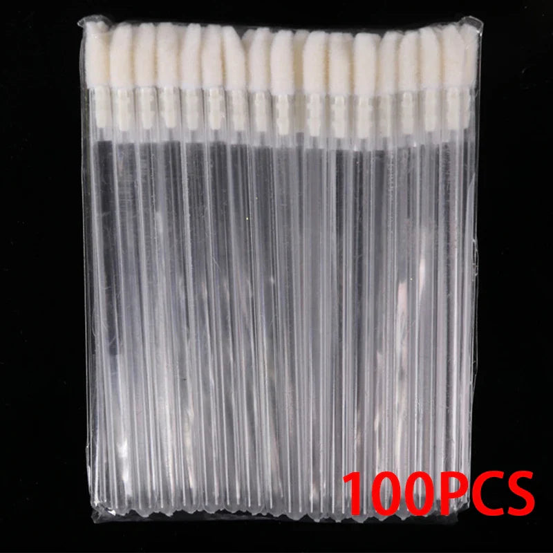 100/300PCS Disposable Lip Brush Makeup Brushes Lipstick Applicator Wands Wholesale Eyelashes Extension Tool Beauty Accessories