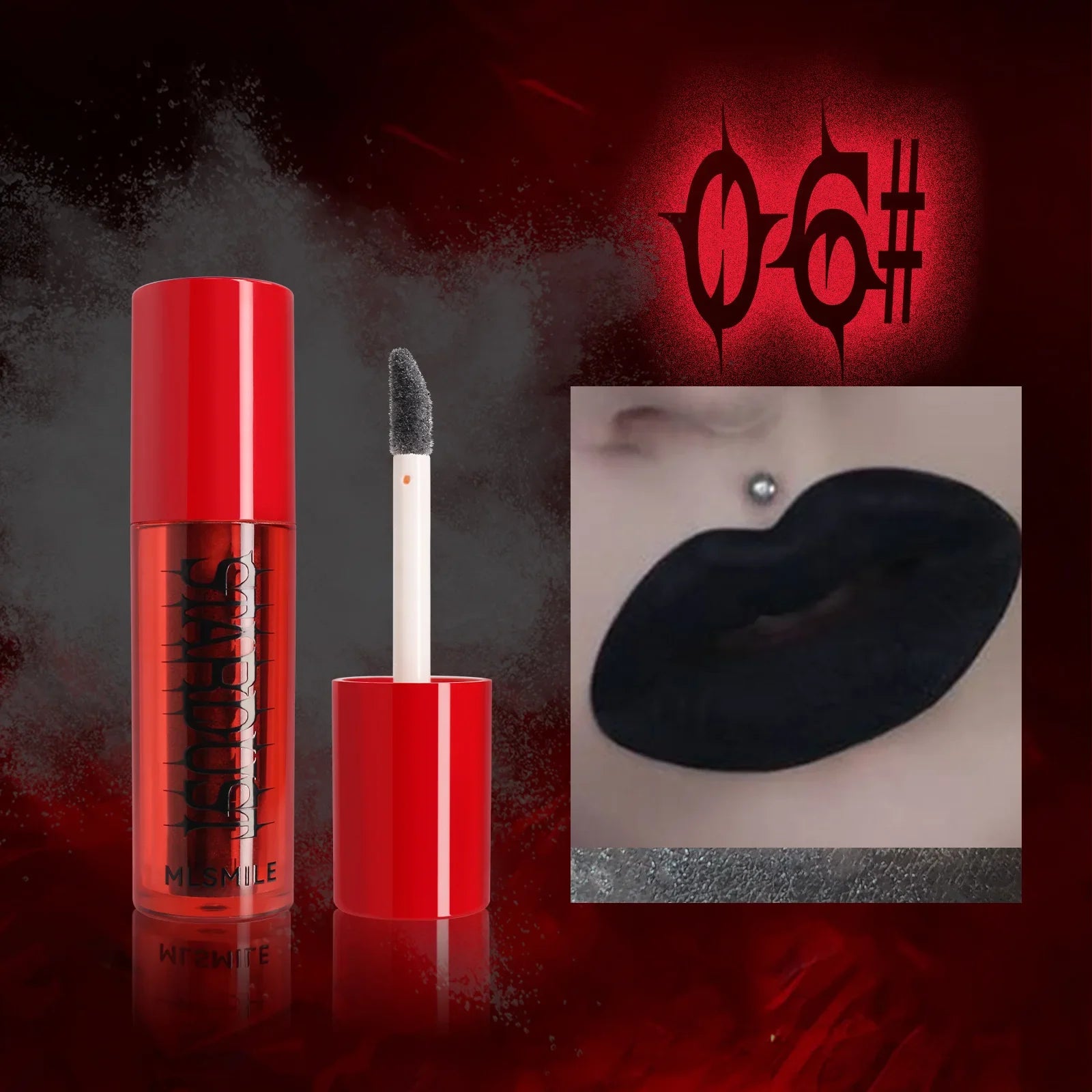 6 Colors Matte Lipstick Waterproof Sexy Gray Black Lip Gloss Shiny Lip Tint Festive Style Lasting Makeup Tool Korean Cosmetics