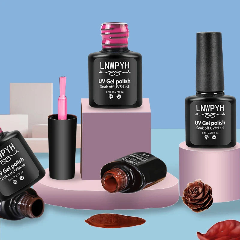 Nail Gel Kit With LED Nail Light Dryer Nail Drill Machine Poly Nail Extension Gel Varnish Kit Soak Off Polish Manicure Tools Kit