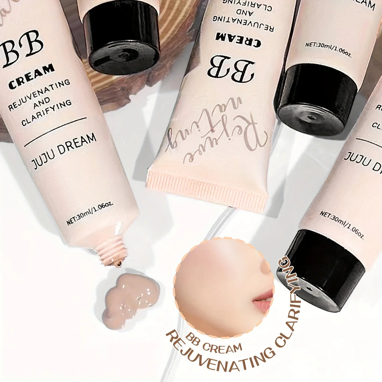 Natural Concealer BB Cream, moisturizing and nourishing, Korean natural translucent primer, long-lasting for all skin types