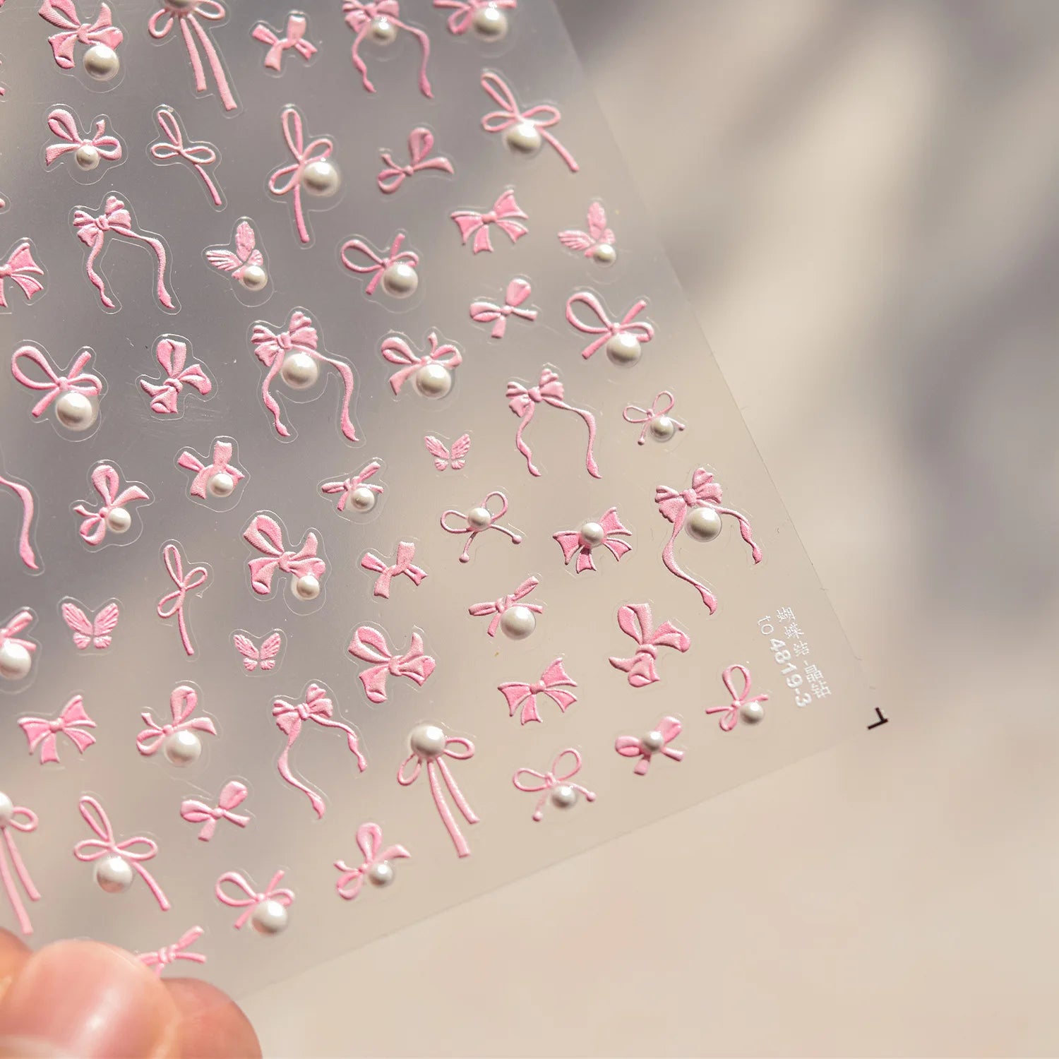 1pcs Crystal Diamond Nail Stickers 5D Laser Bowknot Star Moon Pearl Totem Heart 3D Adhesive Japanese Nail Art Decoration Sticker