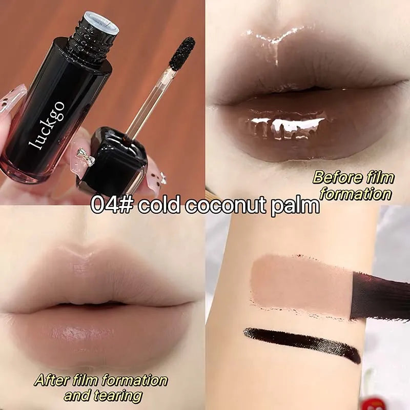 Peel Off Lip Stain Tint - Waterproof Smudge-Proof Matte Liquid Lipstick, Transfer Resistant Non-Sticky,6 Colors for Daily Makeup