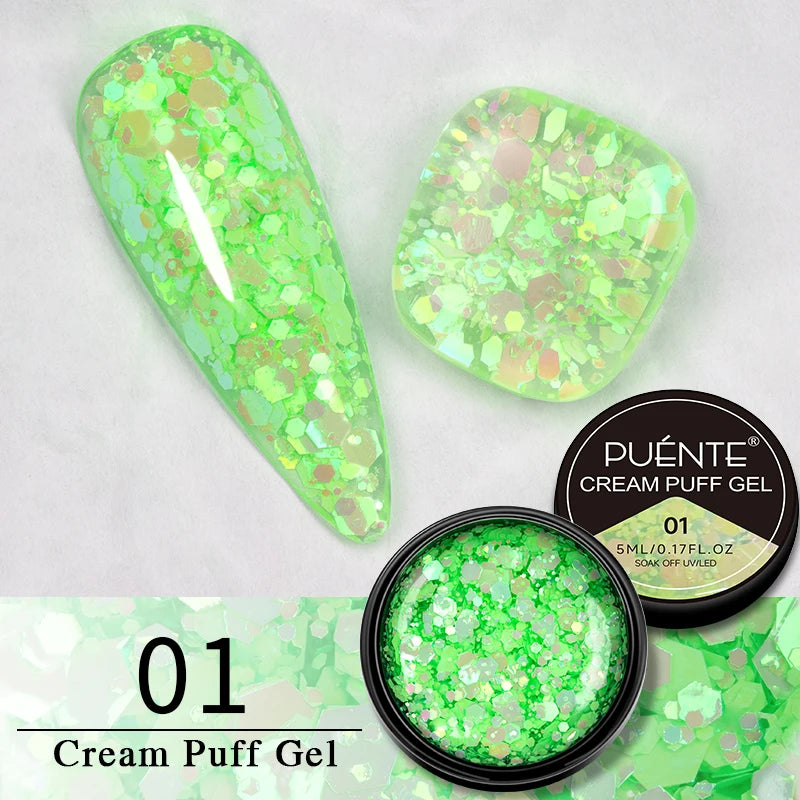 PUENTE 15ML Vitamin E Base Coat Gel Nail Polish For Soft Thin Breaking Nails Strengthen Soak Off UV Gel Varnish For Nail Care