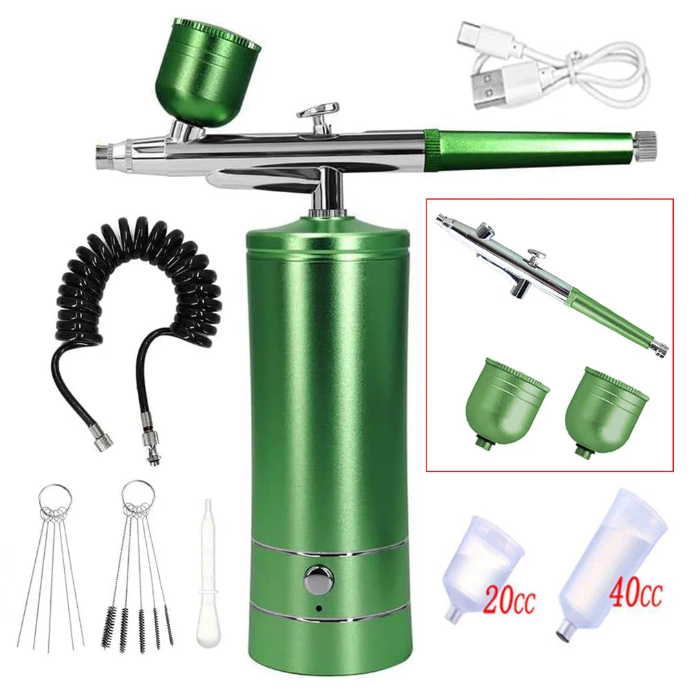Airbrush Nail with Compressor Portable Air Brush with Compressor For Nails Art Cake Painting Craft Airbrush Nail Art Compressor
