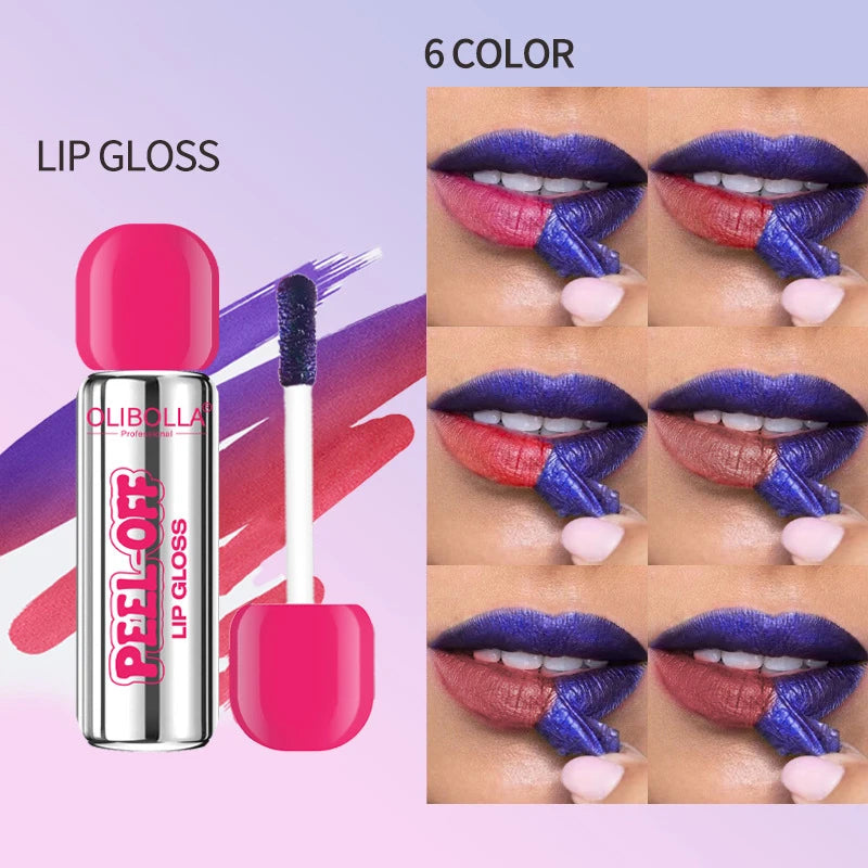 Peel-Off Tattoo Lip Gloss - Waterproof Peel-Off Lip Mask,Lasting Lip Stain Moisture & Nourishment Lip Makeup for All Skin Types