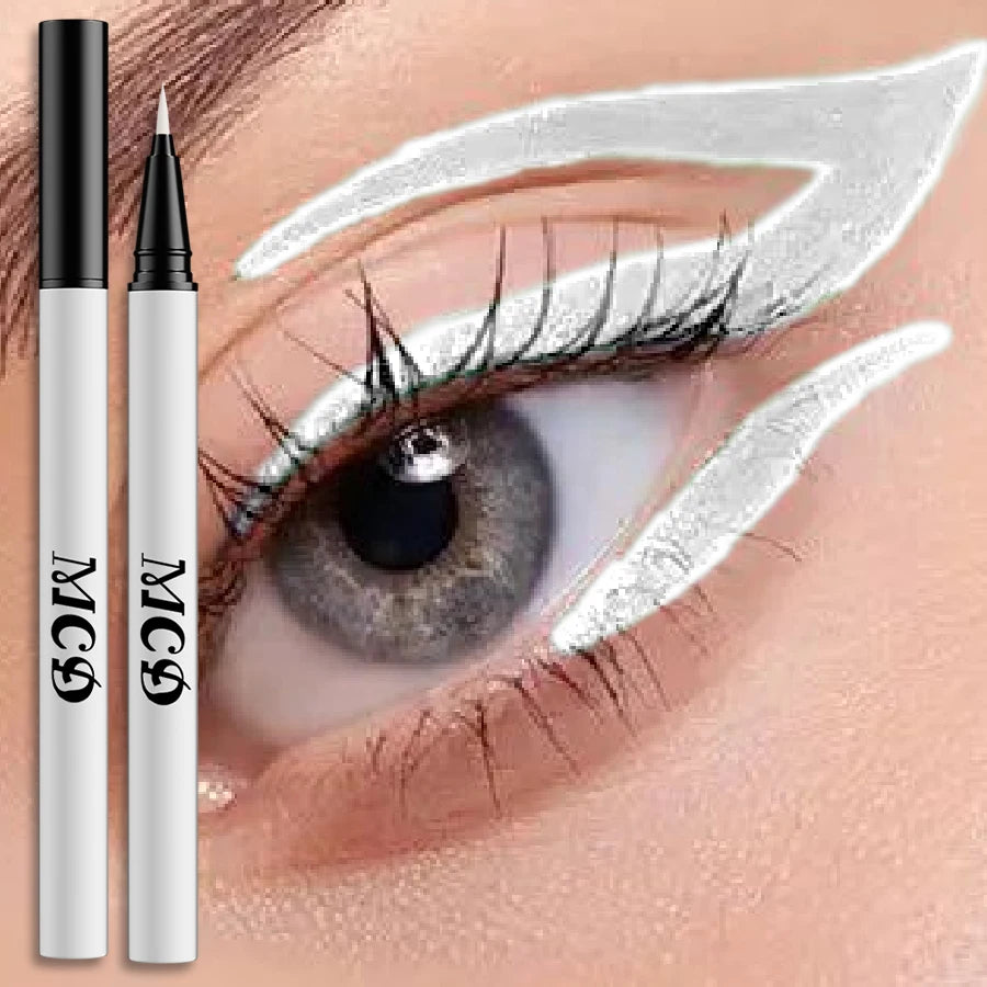 8Colors Liquid Eyeliner Neon Colored Eyeliner Pen Waterproof Uv Blacklight Fluorescent Face Body Paint Makeup Yellow Purple Red