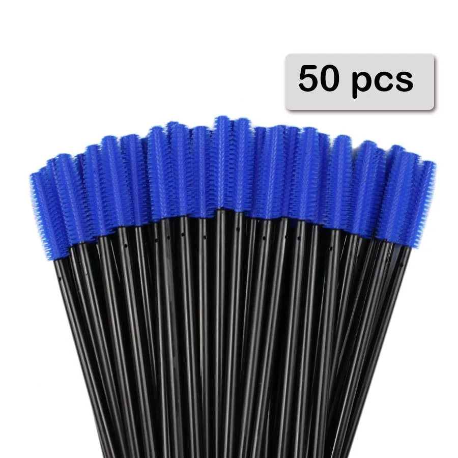 25pcs Silicone Mascara Wands Applicator Disposable Eyelash Brushes Comb Beauty Makeup Brush For Women Eyelash Extension tools