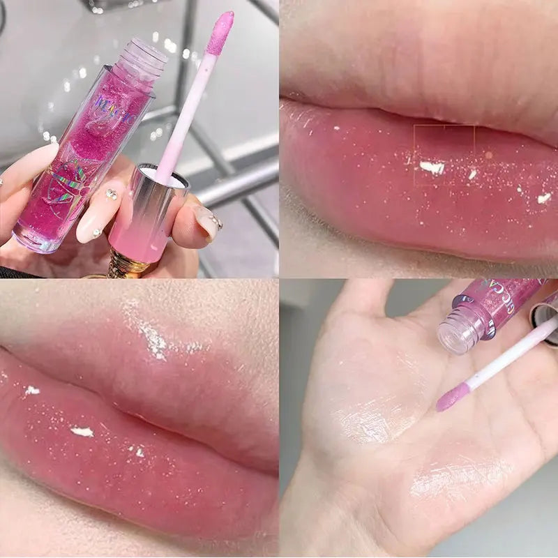 MAGIC CASA Shimmering Lip Gloss — Hydrating and Moisturizing Lip Makeup, Long-Lasting Waterproof Mirror Finish, Non-Sticky Plumping Glass-Like Shine