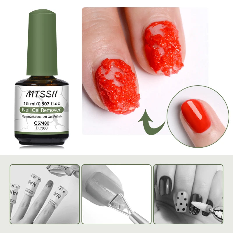 15ml Magic Remover Nail Gel Polish Remover UV Gel Polish Delete Magic Burst Nail Gel Remover Semi Permanent Polish Varnish