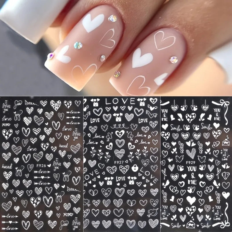 Spring and summer flower butterfly nail stickers, used for DIY nail decoration in daily life, festivals, parties, and weddings