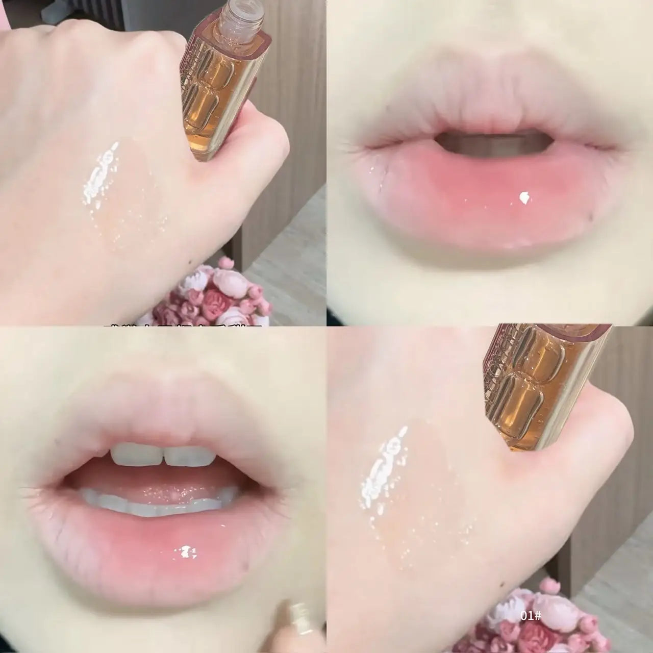 Herorange Lip Oil Shimmer Hydrating Long Lasting Plumping Lip Care Student Gift