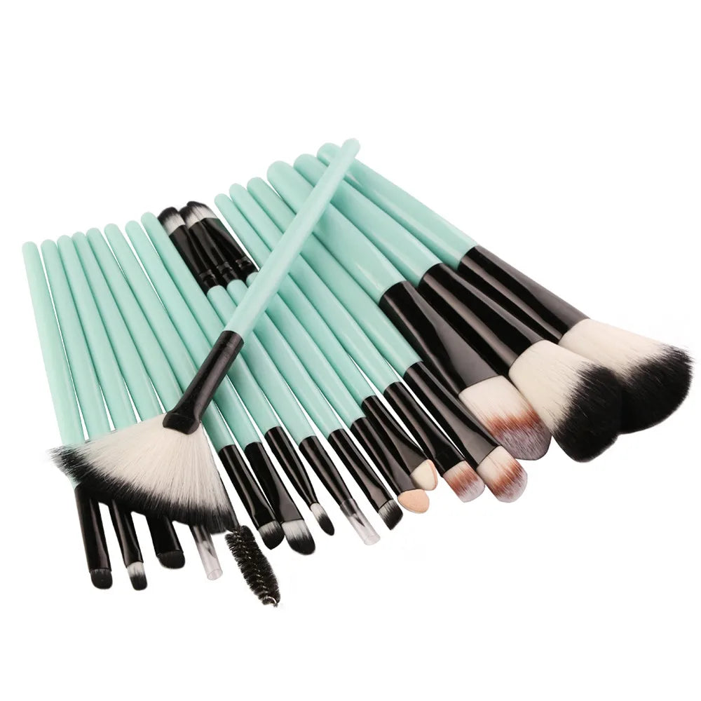 18 Pcs Makeup Brush Set Tools Make-Up Toiletry Kit Wool Make Up Brush Set