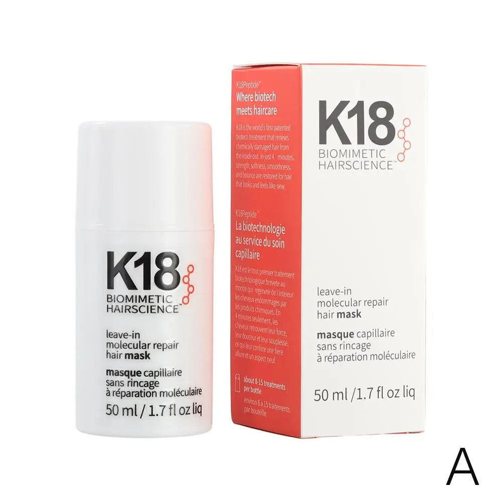 K18 Hair Mask Leave-In Molecular Repair Conditioner Deep Restores Damaged Hair Keratin Treatment For Hair And Scalp Hair Care