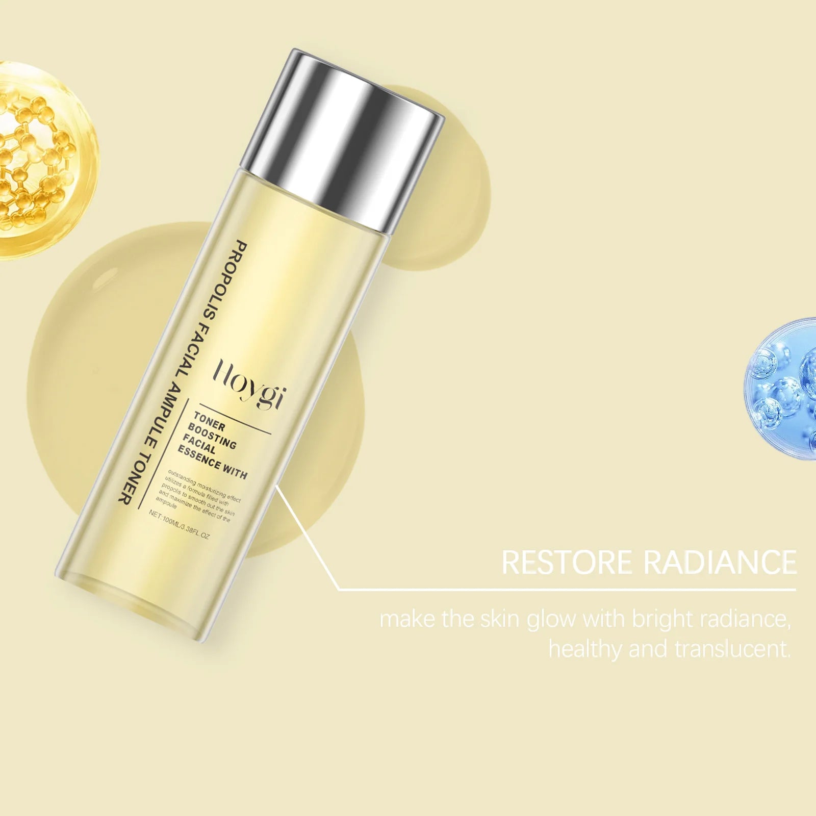 Hoygi Honey Ceramide Toner Hydration Boost Skin Barrier Repair Soothing Fast Absorbing Non-Sticky All Skin Types