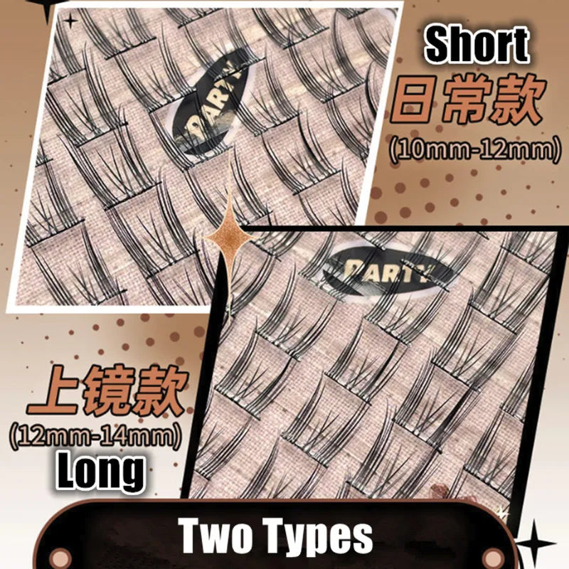 Lishu Glue-free Reusable False Eyelashes Self-adhesive Comic Natural Thick Long Lashes Extension Enlarge Eyes Beauty Tool