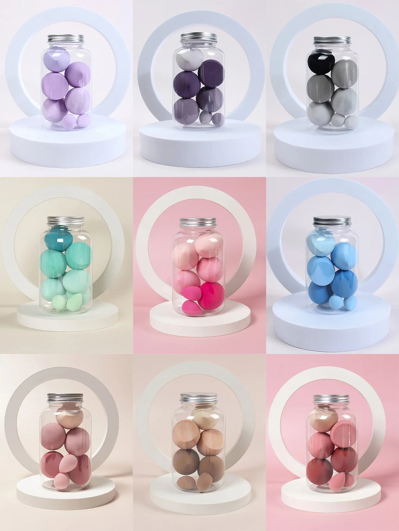 7 件套 Makeup Sponge Cosmetic Puff Foundation Sponges Blender Beauty Egg Powder Puffs Make up Accessories Women Makeup Tools