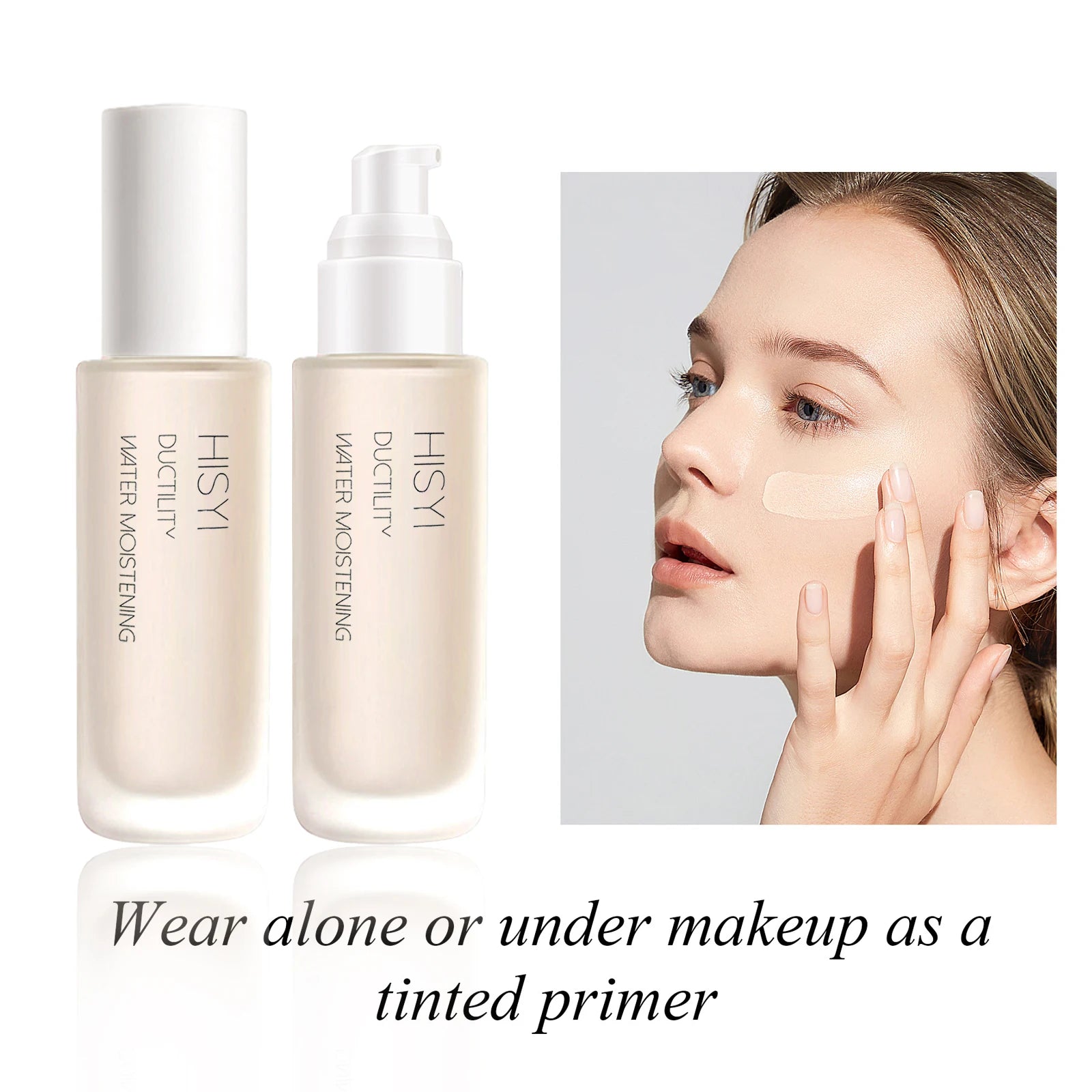 Three-color primer, primer primer, moisturizing, concealer, facial primer, brightening, correcting skin tone