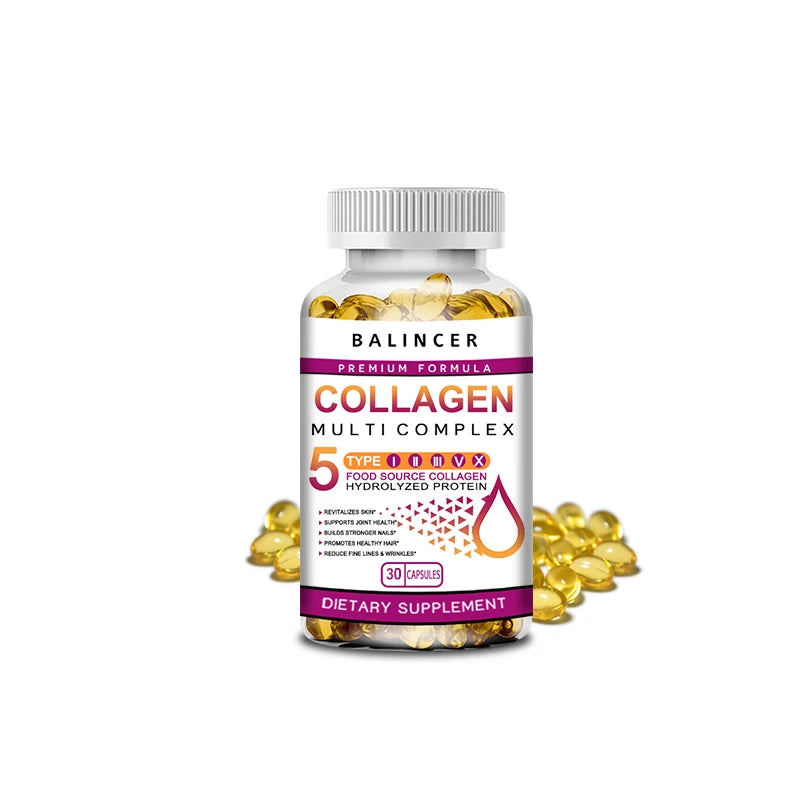 Collagen Peptide Multi-Hair, Skin & Nails, Digestive & Joint Health Supplement, Hydrolyzed Collagen, 120 Capsules