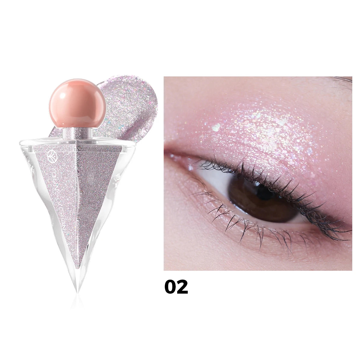 YOUNG VISION Liquid Glitter  Highlighter - 6 Colors, Water-Based, Shimmer & Metallic, Long Lasting, Waterproof