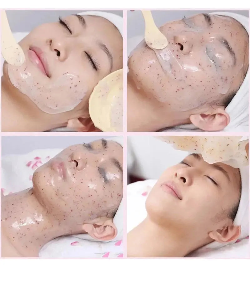 350g Hydrating 24K Gold Soft Mask Powder Rose Petal Crystal Jelly Mask Powder  Skin Care