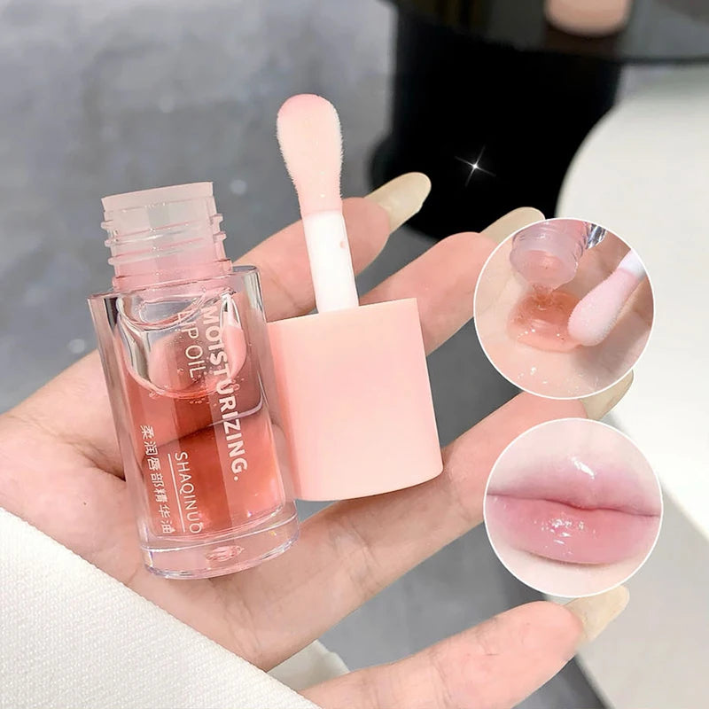 Water-light Lip Gloss Korean-style Lipstick Makeup Dupes Moisturizing Lip Serum Oil Jelly Mirror lipstick Makeup Base Lip Care