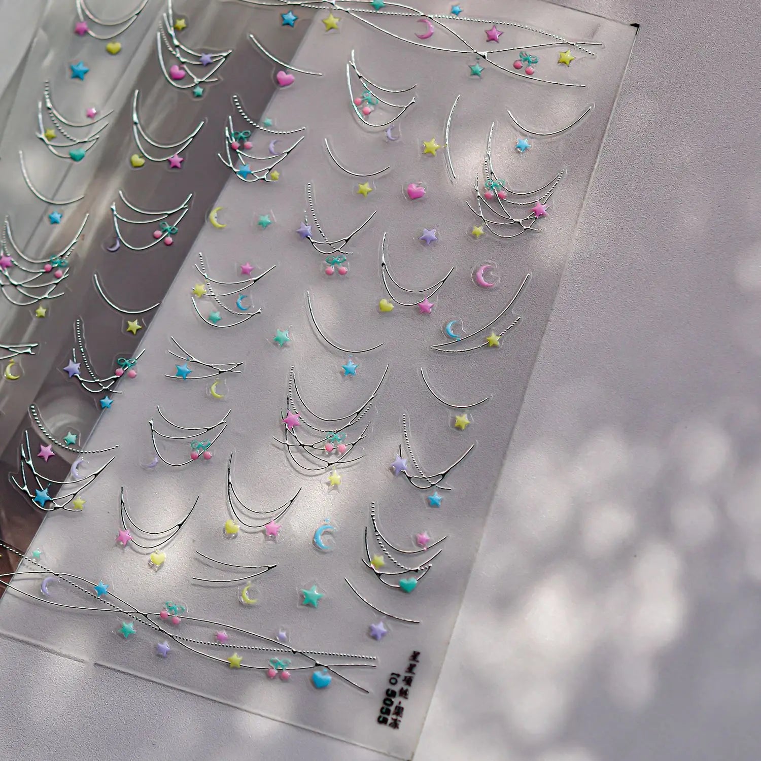 1pcs Cute A bag of Starfish Nail Charm Stickers 3D Jelly Ocean Fish Bubble Adhesive Nail Sticker DIY Summer Nail Art Decorations