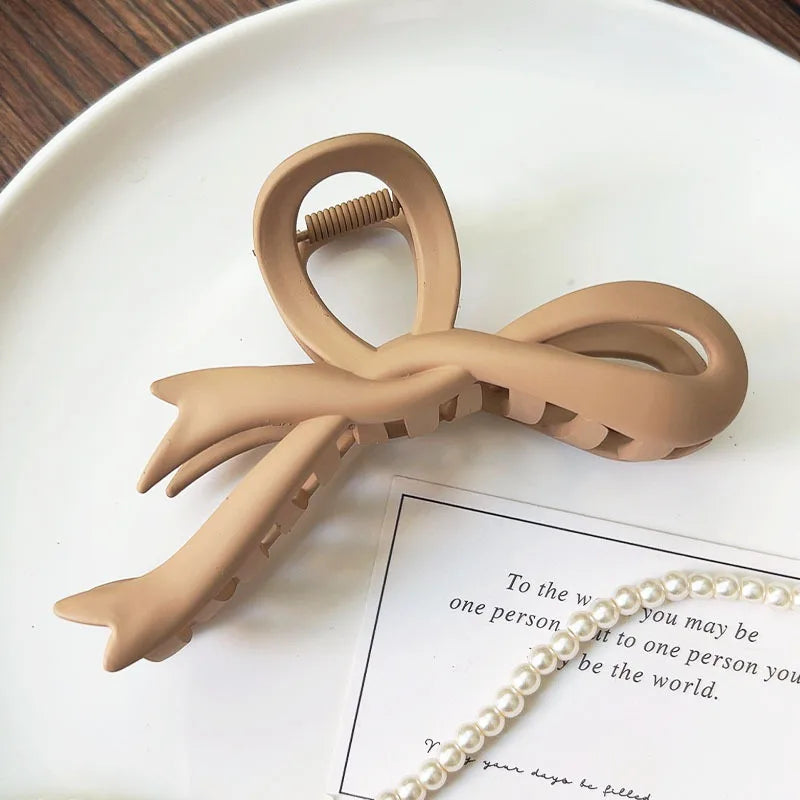 Korean Acrylic Matte Hair Claw Clamp Geometric Cross Hair Crab Clip Barrettes For Women Fashion Hair Accessories Shark Headbands