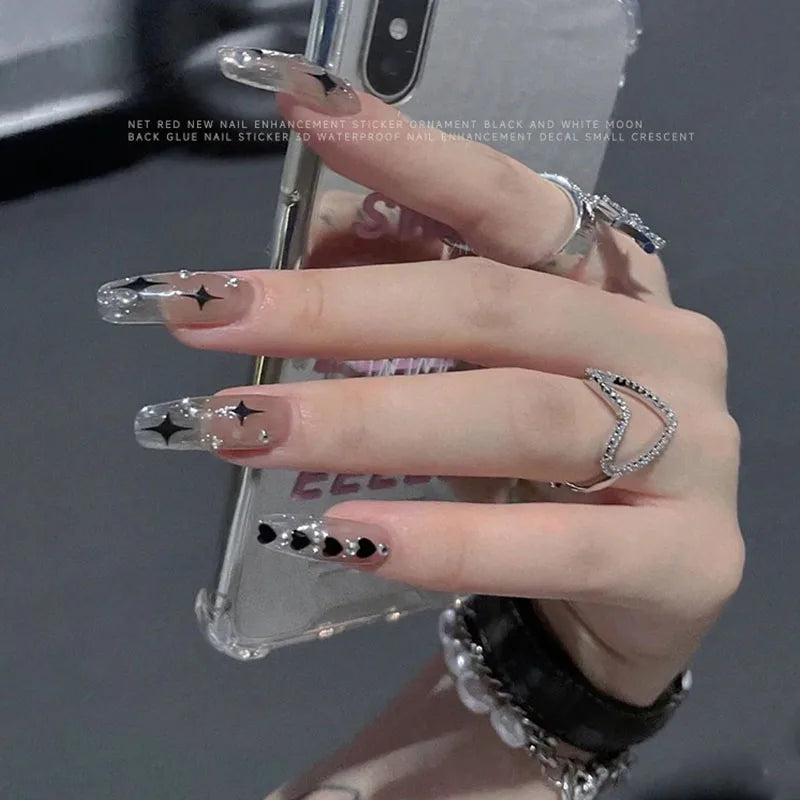 New Star Nail Sticker Nail Stickers Self-adhesive Nail Ribbon Star Sticker Gel Polish Decals Kawaii Accesories ZJT15