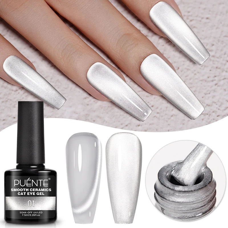 PUENTE 15ML Vitamin E Base Coat Gel Nail Polish For Soft Thin Breaking Nails Strengthen Soak Off UV Gel Varnish For Nail Care
