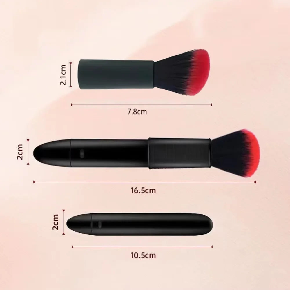 Electric Loose Powder Brush Quick Makeup Brush Blush 10 Gears Vibration Rechargeable Multifunctional   Makeup Brush Tools
